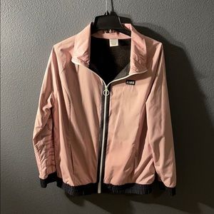 Pink windbreaker jacket